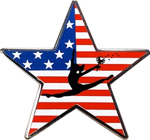 ¡NUEVO! Prendedor de gimnasia militar rojo, blanco, azul, EE. UU. - #1956 - Imagen 1 de 1