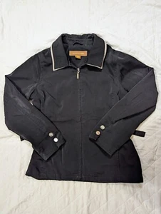 Weather Tamer Women's Vintage Lightweight Black Jacket Coat Petite M Medium - Picture 1 of 10