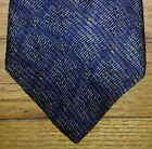 Bill Blass Macy's Tie Silk Charcoal Blue Diamond Geometric Design NIB t2708 