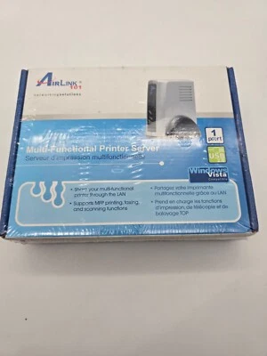New AirLink 101 AMPS230 Wireless Multi-Functional Printer Server Sealed - Image 1 of 2