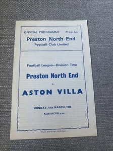 Div 2 Preston v Aston Villa 18.3.1968 - Picture 1 of 1