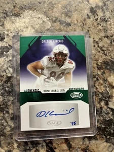 2023 Sage EMERALD 1/5 1/1 1st In Print On Card Auto Dalton Kincaid Rookie Bills - Picture 1 of 5