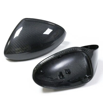 Cubierta de espejo retrovisor de coche de fibra de carbono seco reemplazo para Porsche 718 Cayman Boxster 2016+ Foto 1 de 4