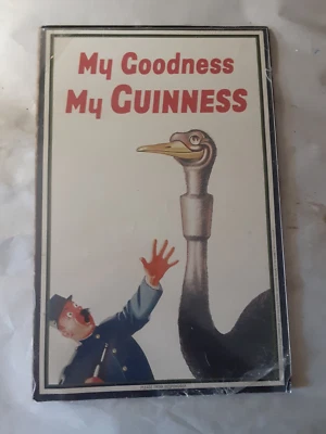Póster de colección Guinness My Goodness My Guinness Ostrich Beer Bar 2005 17"x11" Foto 1 de 3
