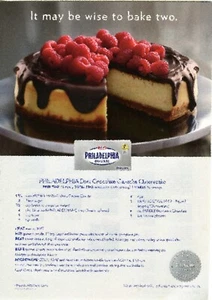 2013 Philadelphia Frischkäse alter DRUCKANZEIGE Ganache Käsekuchen Rezept (3716) - Bild 1 von 1