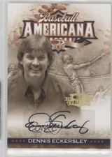 2008 Donruss Threads Baseball Americana Signatures Dennis Eckersley Auto HOF