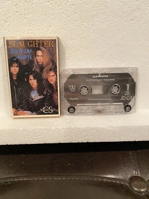 SLAUGHTER “Fly To The Angels”Cassette Single. Desperately Side B Hair Metal￼ - Image 1 of 4