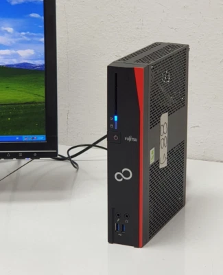 Fujitsu FUTRO Mini PC Windows XP 64GB mSata SSD 4GB COM RS 232 Computer 512MB Gr - Bild 1 von 4