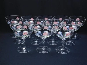 Juego De 12 Vasos Sherbet Vintage Christineholm Hungría ROSA 5.5" - Imagen 1 de 15