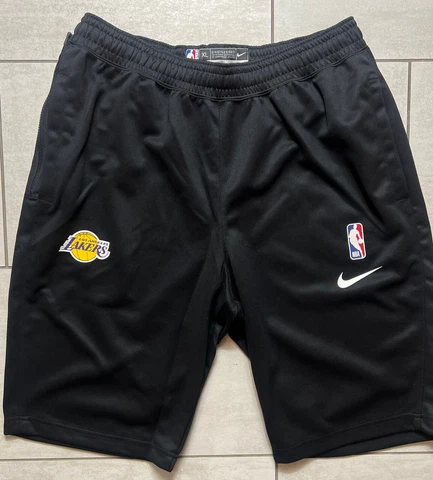 Nike NBA Los Angeles Lakers Player Issued Practice Black Shorts Size XL Cover