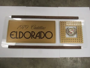 LARGE CADILLAC ELDORADO 1979 SHOWROOM VINTAGE DOUBLE SIDED SIGN 48" X 19" X 1" - Picture 1 of 12