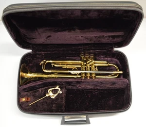 SELMER PARIS 65 K-MODIFIED LIGHTWEIGHT TRUMPET W/ORIGINAL FINISH, CASE & LYRE - Picture 1 of 24