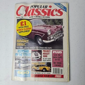 Popular Classics Car Magazine Nov 1989 (Ausgabe 3) mit welchem Klassiker? Beilage - Bild 1 von 8