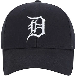 DETROIT TIGERS HAT NAVY BLUE MVP AUTHENTIC MLB BASEBALL TEAM NEW ADJUSTABLE CAP - Picture 1 of 5