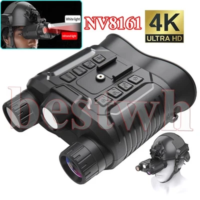 36MP Digital Night Vision Goggles Binoculars 4K HD Telescope Helmet for Hunting - Image 1 of 4