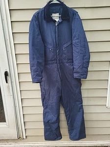 Vintage Walls Outdoors SIZE LARGE 42-44 Insulated Blue Coveralls Good Condition! - Picture 1 of 18