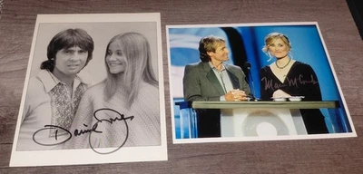 The Monkees & Brady Bunch Photos SIGNED By David Jones & Maureen McCormick  RARE - Image 1 of 4