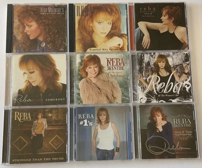 Lot Of 9 Reba McEntire CDs : Greatest Hits 1,2,3 #1’s Love Someone & Many More Foto 1 de 4