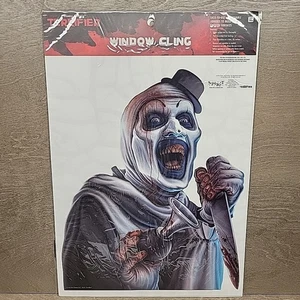 Terrifier Art El Payaso Calcomanía Grande Ventana Película de Terror Halloween Cuerno - Imagen 1 de 5