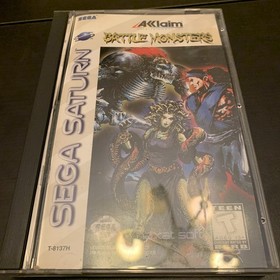 Vintage 1996 Sega Saturn Battle Monsters Video Game CIB Complete Excellent!