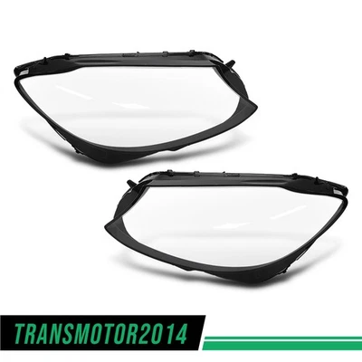 Fit For 2015-2017 Mercedes-Benz W205 C-Class Headlight Lens Covers Left & Right Foto 1 de 4