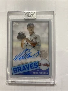 2020 topps clear authentic auto Mike Soroka  - Bild 1 von 2