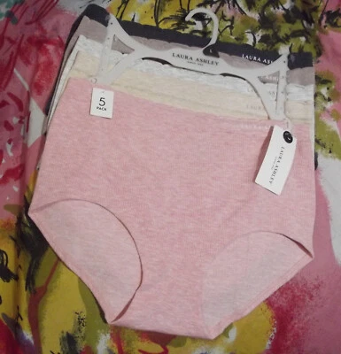 5 BRAGAS CORTAS NUEVAS LAURA ASHLEY LS8133 5PKR MICROFIBRA SIN COSTURAS L Foto 1 de 2