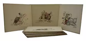 18 Stierkampf Lithographie Drucke ~ handkoloriert von Roberto Domingo y Fallola - Bild 1 von 12