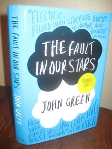 The Fault In Our Stars John Green SIGNED 1st Edition Film Movie First Printing - Picture 1 of 3