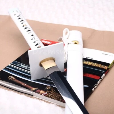 T10 Clay Tempered Ninjato Japanese Ninja Sword KAMASU Kissaki White Chuokuto - image 1 of 4