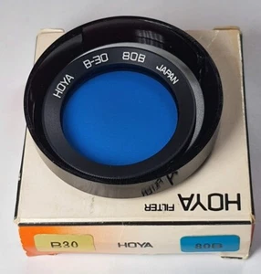 Hoya B-30 Bay I Blue 80B 80-B 80 Glass Lens Filter Japan B30 BAYONET Rolleiflex - Picture 1 of 7