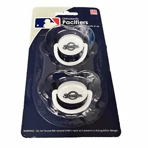 2 Pack Pacifiers Milwaukee Brewers MLB Baby Toddler BPA FREE New - Picture 1 of 6