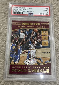 2016-17 Hoops - Road to the Finals #82 LEBRON James  PSA 9 RARE 154/199