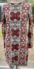 & Other Stories Tapestry Jersey Dress Colourful Boho Geometric Size Uk S (38)