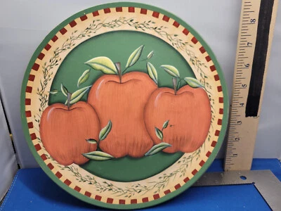 Placa de vidrio pintada a mano 3 tema Apple 10 pulgadas para mesa/colgador 305 Foto 1 de 3