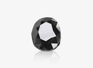3,81 Karat natürlicher ausgefallener schwarzer oval GIA-zertifizierter Echtschmuck seltenes Geschenk für sie - Bild 1 von 7