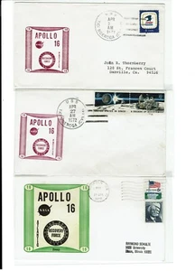 Apollo 16 Atlantic Recovery Force April 1972 Space 5 Covers Beck+ Norfolk VA !! - Picture 1 of 2
