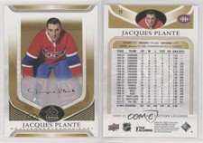 2020-21 Upper Deck SP Signature Edition Legends Gold Jacques Plante #11 HOF