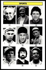 1985 KTO #29 Kurt Gowdy, Christy Mathewson... Whoozit? Game Cards Per Photos