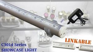 37 inches Showcase cabinet LED Light 18" + 18" C3014 linked with UL Power supply - Picture 1 of 12