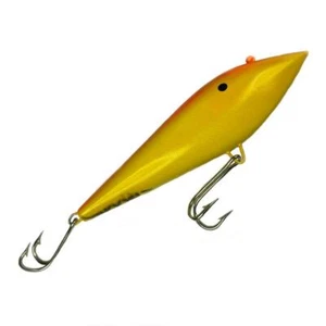 BOONE CAIRNS NUOTATORE, DORSO ORO/ARANCIONE, 7", 3-1/2 oz, ESCA TROLLING ACQUA SALATA - Foto 1 di 1