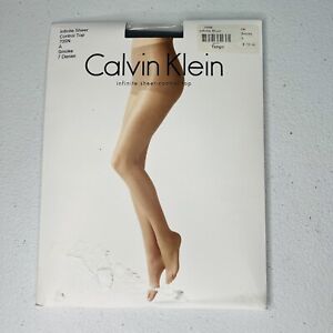 Calvin Klein Infinite Sheer Control Top Pantyhose Smoke Size A 705N 1 Pair