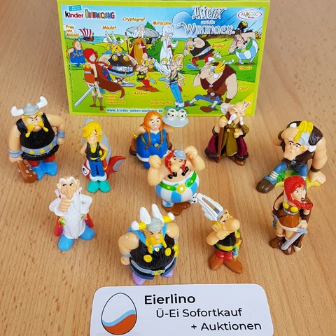 TOP KINDER SURPRISE FULL SET - Asterix and the Vikings - 1.3" miniatur figurines Cover