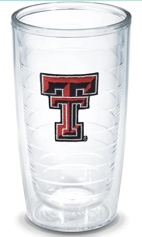 Tervis Double Walled Texas Tech University Red Raiders Insulated Tumbler 16oz Cover