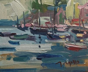 SAILBOAT BAY LAKE OCEAN DOCKING BEACH NAUTICAL JOSE TRUJILLO - Bild 1 von 5
