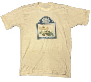 Vintage 1980s Mountain High Ice Cream Chocolate Mint T-Shirt, Telluride CO SZ L - Picture 1 of 8