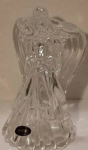 Angel Candle Holder - 24% Lead Crystal - Clear Glass -  NEW without box - Picture 1 of 9