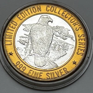 Ficha de juego de diez dólares FOND DU LAC Black Bear edición limitada plata .999 - Imagen 1 de 21