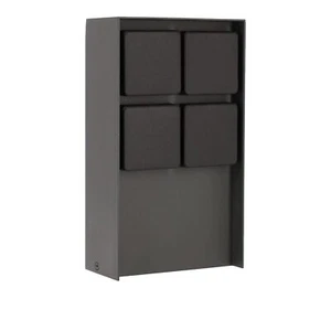 - Prise extérieure "ADAM" acier inoxydable anthracite avec couvercles noirs 4... - Afbeelding 1 van 6