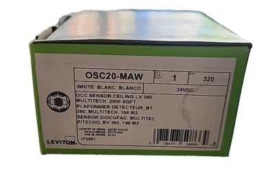 Leviton OSC20-MAW MultiTech Ceiling Mount Sensor 360 Degree 2000 Sq. Ft. White - Image 1 of 3